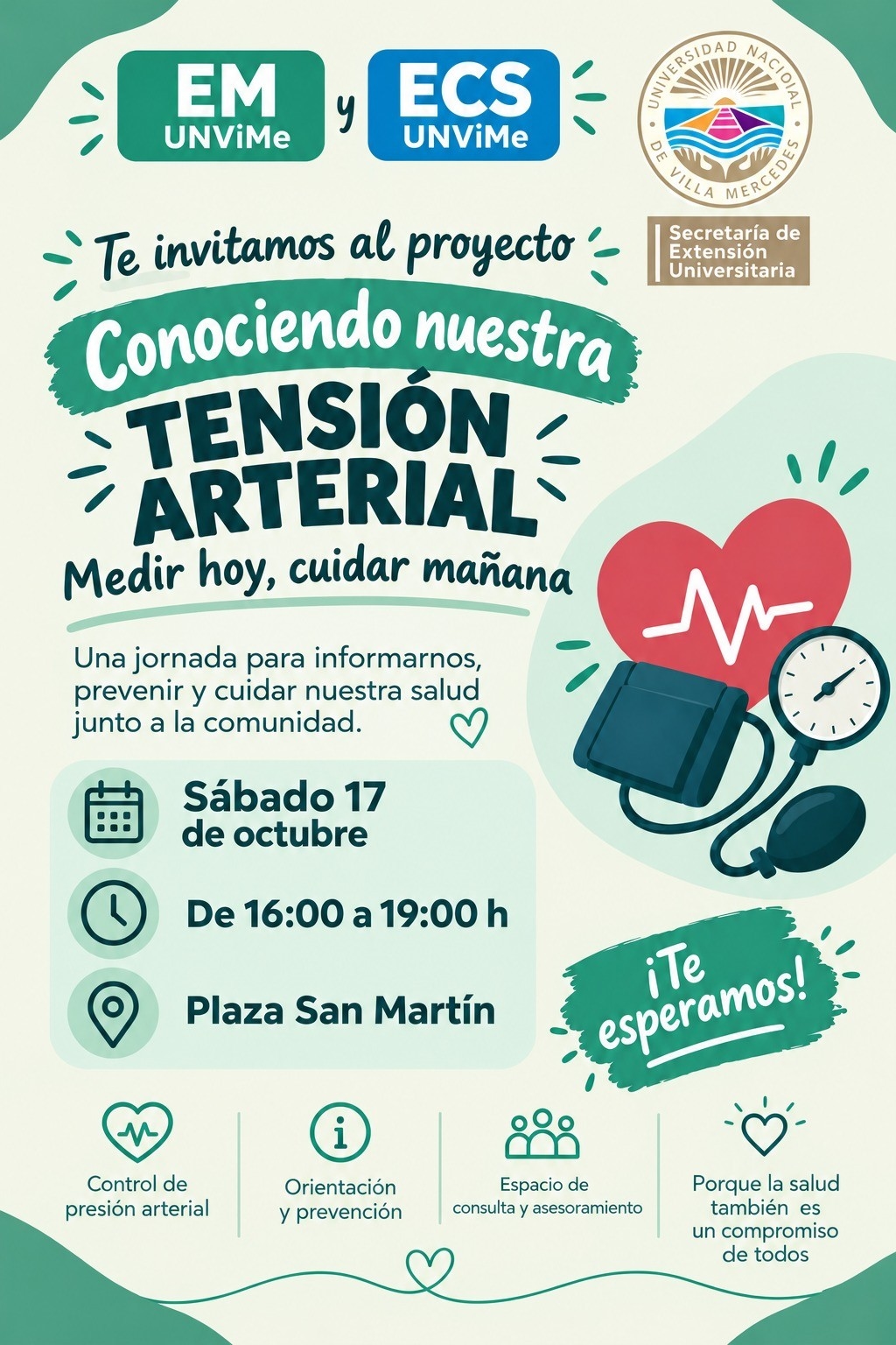 Invitación al Proyecto: Conociendo Nuestra Tension Arterial